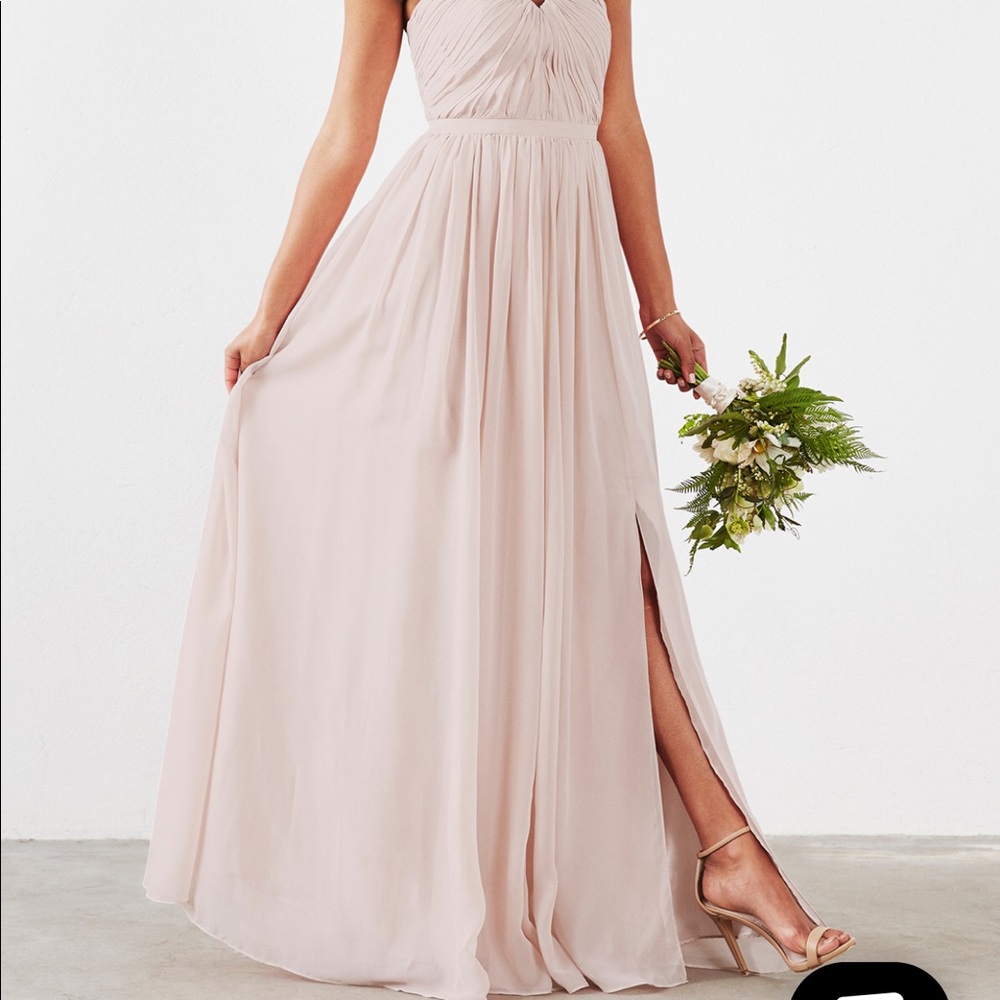 Champagne “Hailey” Bridesmaid Dress Size 0